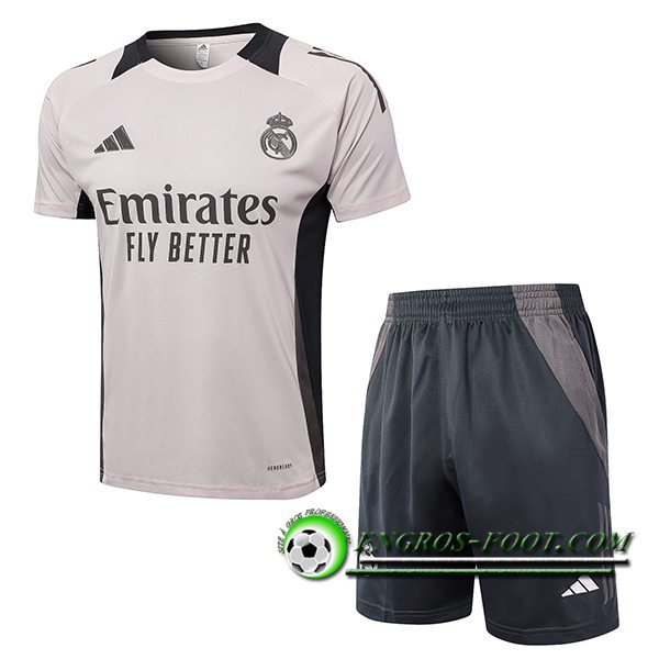 Ensemble Training T-Shirts Real Madrid Rose/Noir 2024/2025