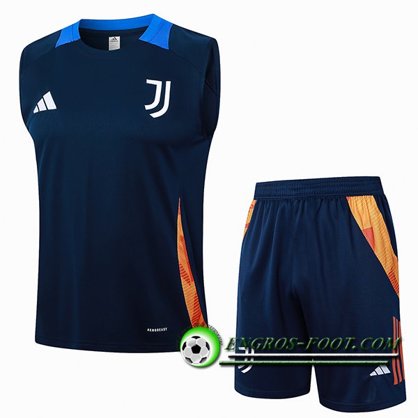 Ensemble Training Debardeur Juventus Bleu Royal 2024/2025