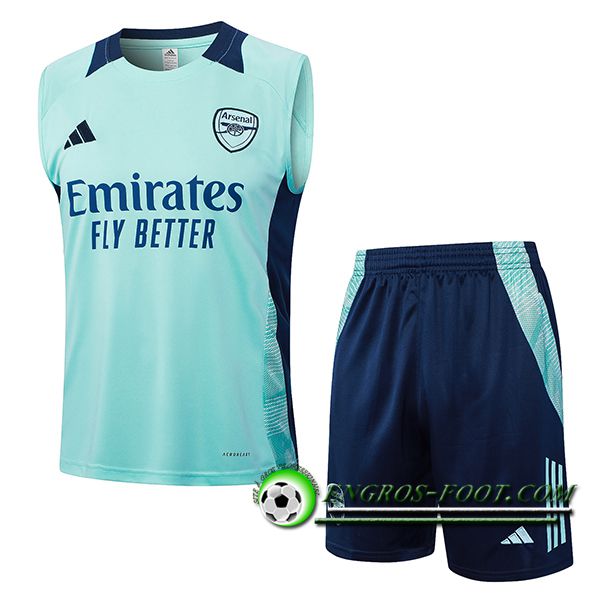 Ensemble Training Debardeur Arsenal Vert/Bleu 2024/2025