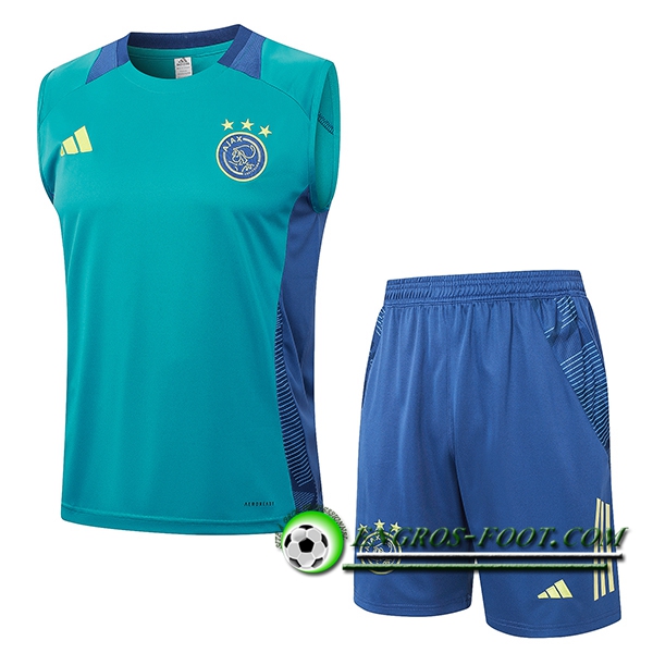 Ensemble Training Debardeur Ajax Vert/Bleu 2024/2025