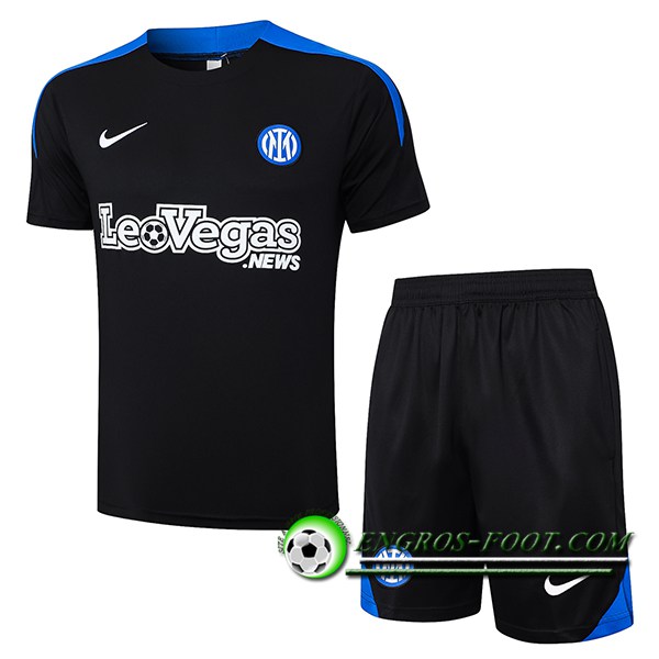 Ensemble Training T-Shirts Inter Milan Noir/Bleu 2024/2025