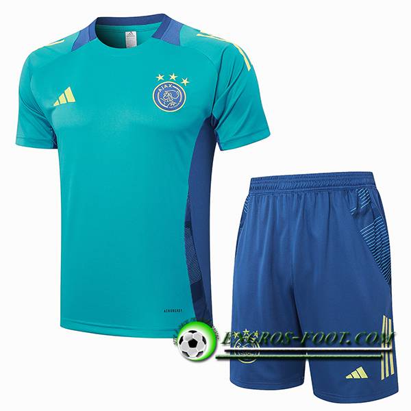 Ensemble Training T-Shirts Ajax Vert/Bleu 2024/2025