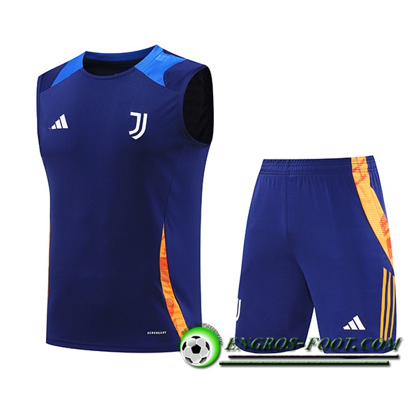 Ensemble Training Debardeur Juventus Bleu/Orange 2024/2025