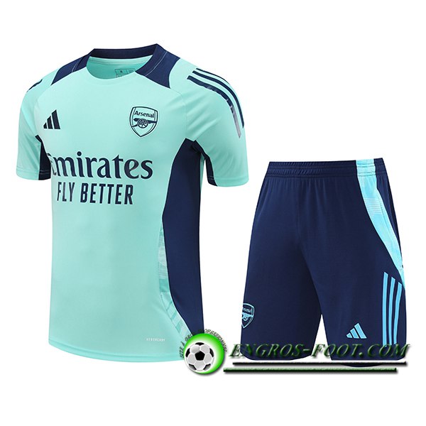 Ensemble Training T-Shirts Arsenal Vert/Ble 2024/2025