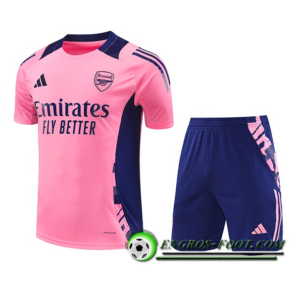 Ensemble Training T-Shirts Arsenal Rose/Pourpre 2024/2025