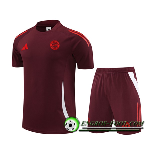 Ensemble Training T-Shirts Bayern Munich Rouge/Blanc 2024/2025