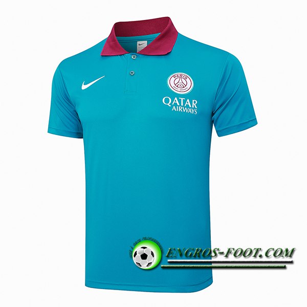 Polo Foot PSG Bleu/Rouge 2024/2025