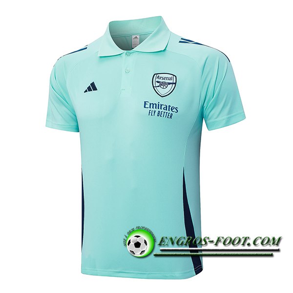 Polo Foot Arsenal Vert/Bleu 2024/2025