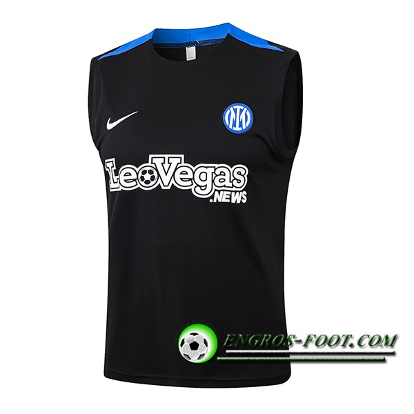 Training Debardeur Inter Milan Noir/Bleu 2024/2025 -02