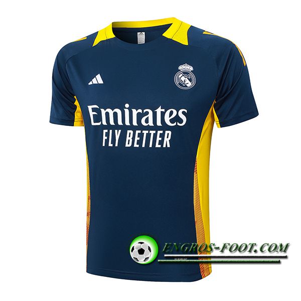 Training T-Shirts Real Madrid Bleu/Jaune 2024/2025