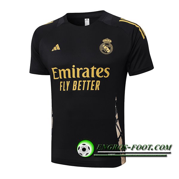 Training T-Shirts Real Madrid Noir/Jaune 2024/2025