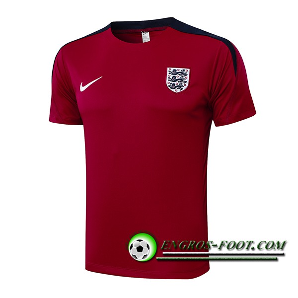 Training T-Shirts Angleterre Rouge/Noir 2024/2025