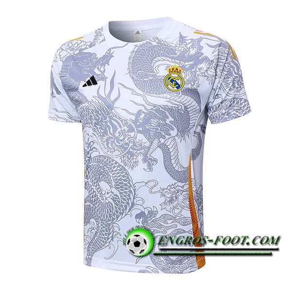 Training T-Shirts Real Madrid Blanc/Gris 2024/2025