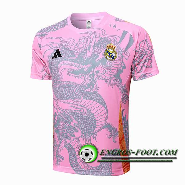 Training T-Shirts Real Madrid Rose/Gris 2024/2025