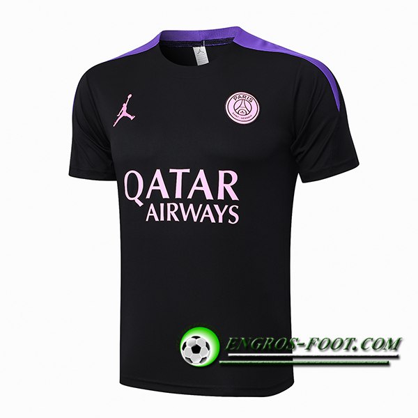 Training T-Shirts PSG Noir/Pourpre 2024/2025