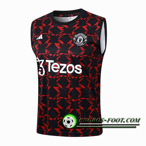 Training Debardeur Manchester United Noir/Rouge 2024/2025