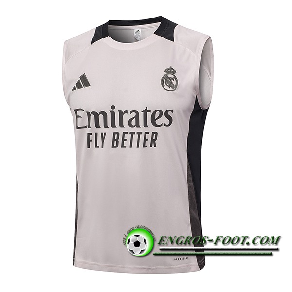 Training Debardeur Real Madrid Rose/Gris 2024/2025 -02