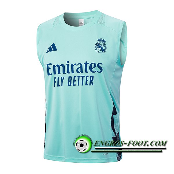 Training Debardeur Real Madrid Vert/Bleu 2024/2025