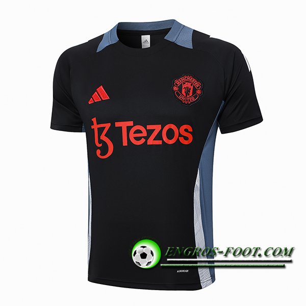 Training T-Shirts Manchester United Noir/Gris/Blanc 2024/2025