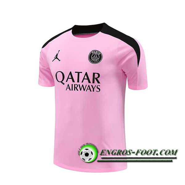 Training T-Shirts PSG Rose/Noir 2024/2025