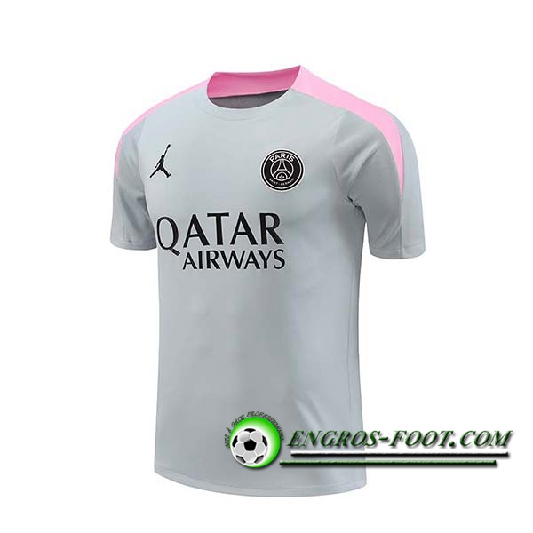 Training T-Shirts PSG Gris/Rose 2024/2025