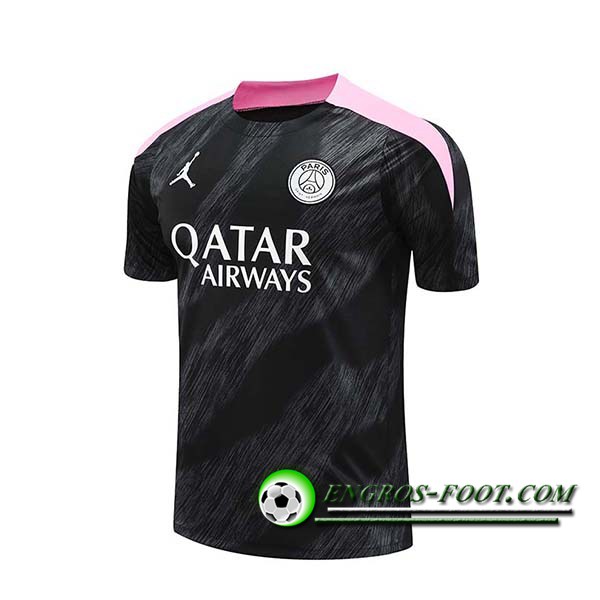 Training T-Shirts PSG Noir/Rose 2024/2025