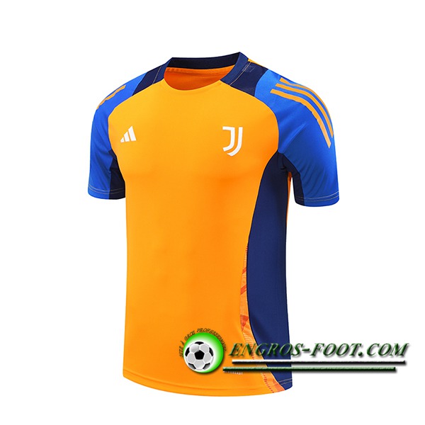 Training T-Shirts Juventus Orange/Bleu 2024/2025