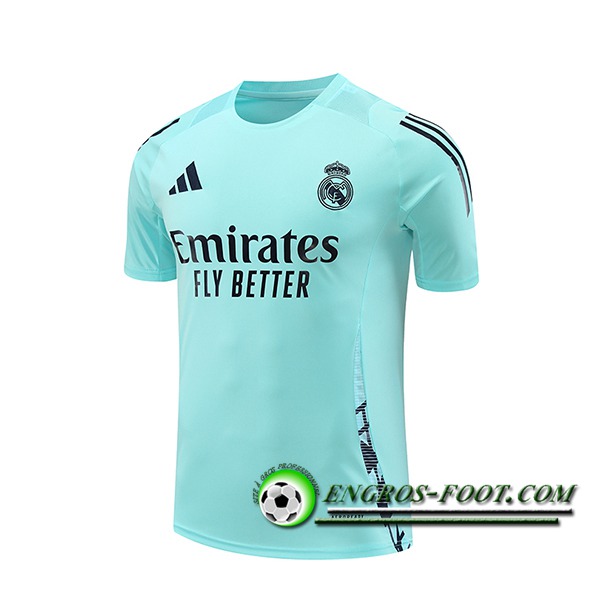 Training T-Shirts Real Madrid Vert/Bleu 2024/2025