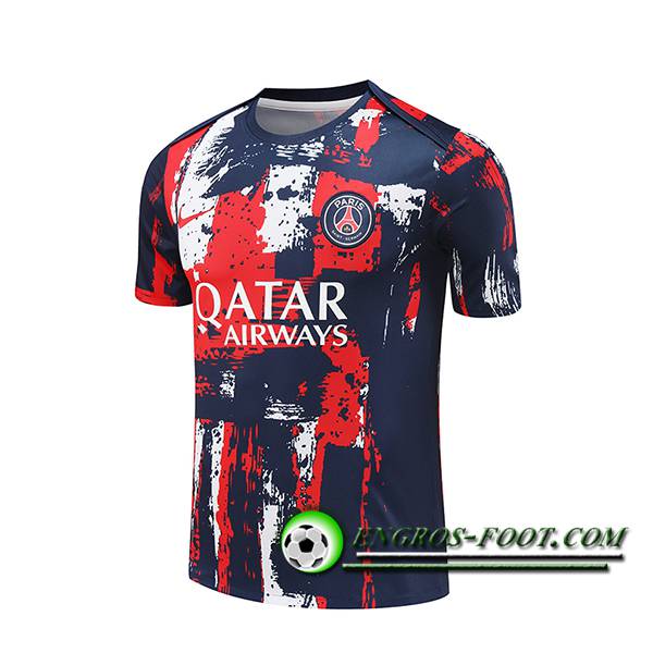 Training T-Shirts PSG Bleu/Rouge 2024/2025