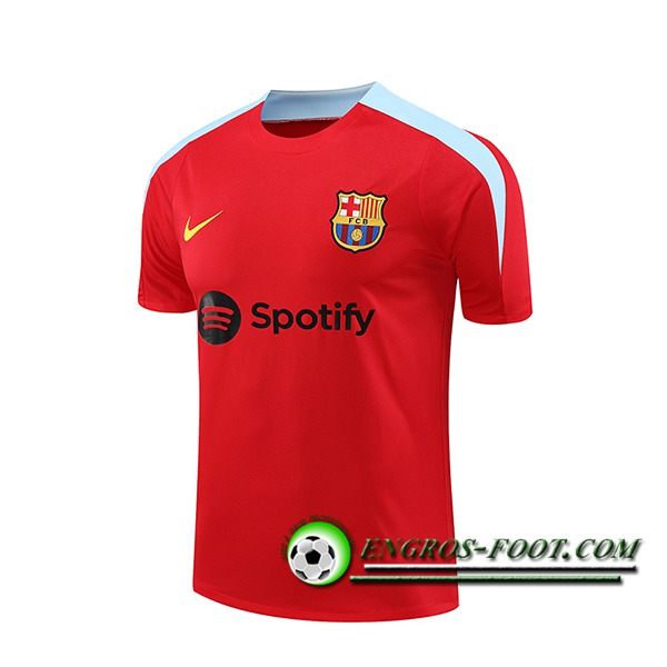 Training T-Shirts FC Barcelone Rouge/Bleu 2024/2025 -03