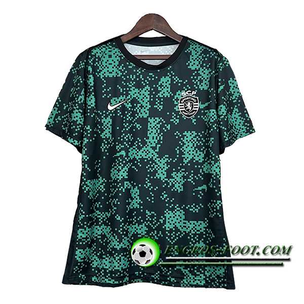 Training T-Shirts Sporting Lisbon Vert/Noir 2024/2025