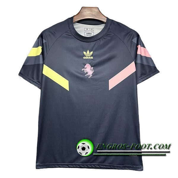 Training T-Shirts Juventus Noir/Jaune/Rose 2024/2025