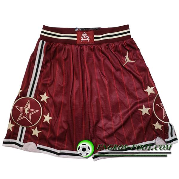 Shorts NBA American All-Star 2024/25 Rouge/Jaune