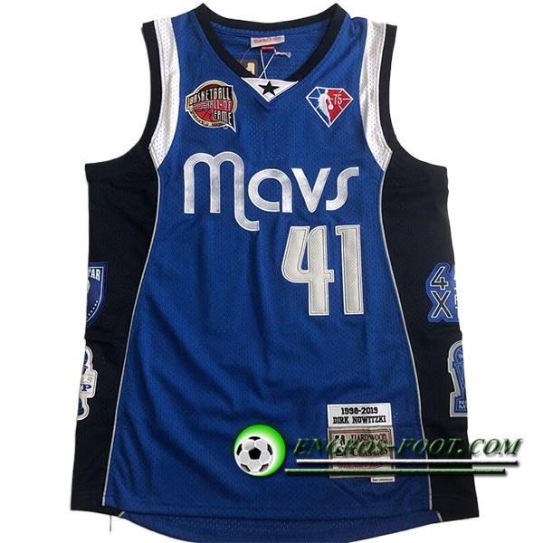 Maillot Dallas Mavericks (NOWITZKI #41) 2024/25 Bleu/Blanc