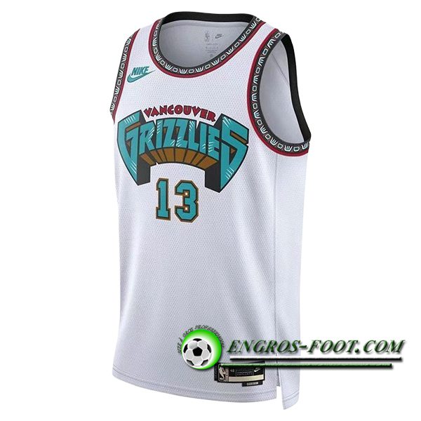 Maillot Memphis Grizzlies (MORANT #12) 2024/25 Blanc/Vert