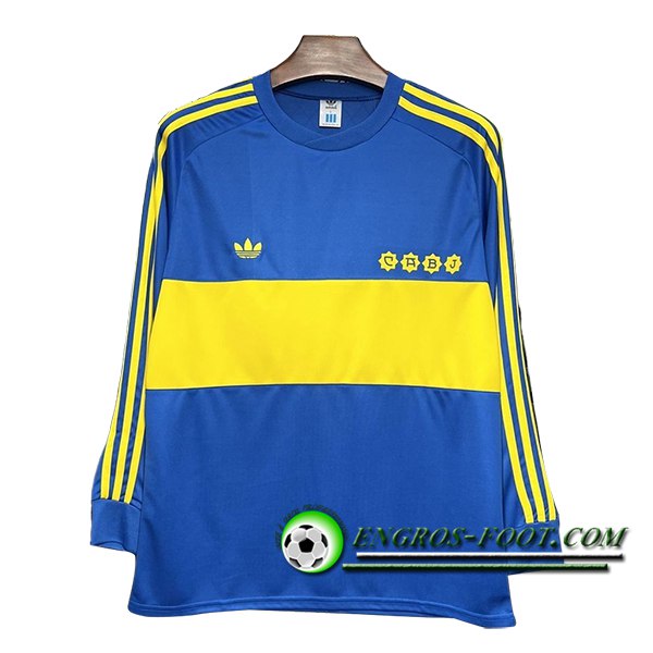 Maillot de Foot Boca Juniors Retro Domicile Manches Longues 1981