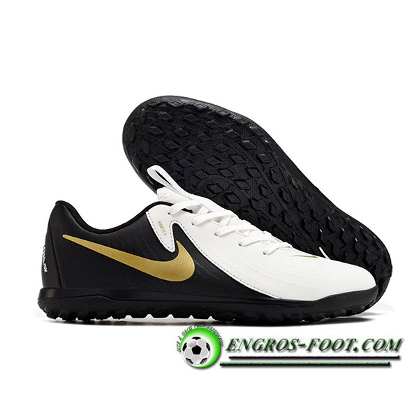 Nike Chaussures de Foot PHANTOM GX II CLUB TF Blanc/Noir/Jaune