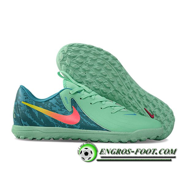 Nike Chaussures de Foot PHANTOM GX II CLUB TF Vert/Rose