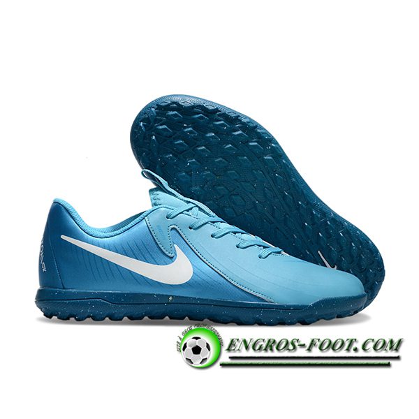 Nike Chaussures de Foot PHANTOM GX II CLUB TF Bleu/Blanc