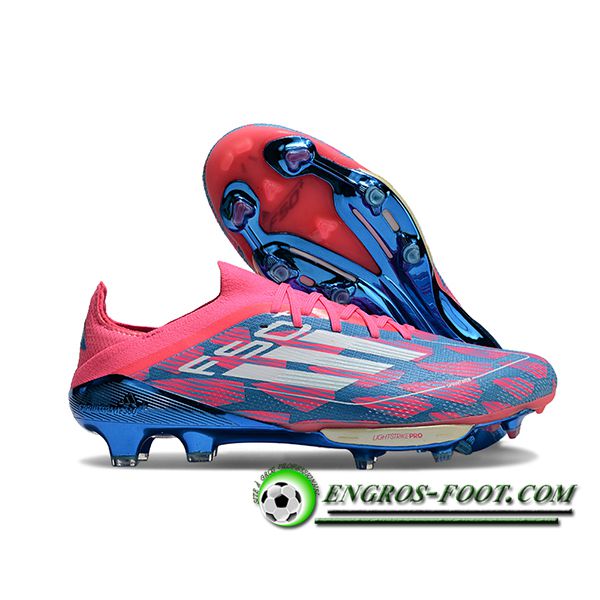 Adidas Chaussures de Foot F50+.1 FG Rose/Bleu/Blanc