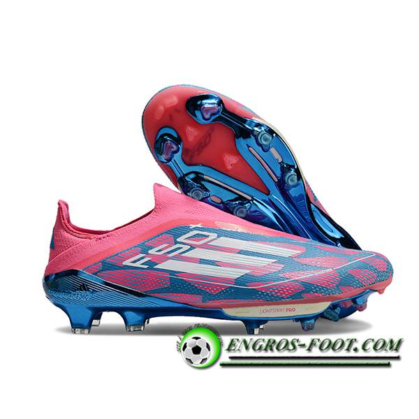 Adidas Chaussures de Foot F50+ FG Rose/Bleu/Blanc