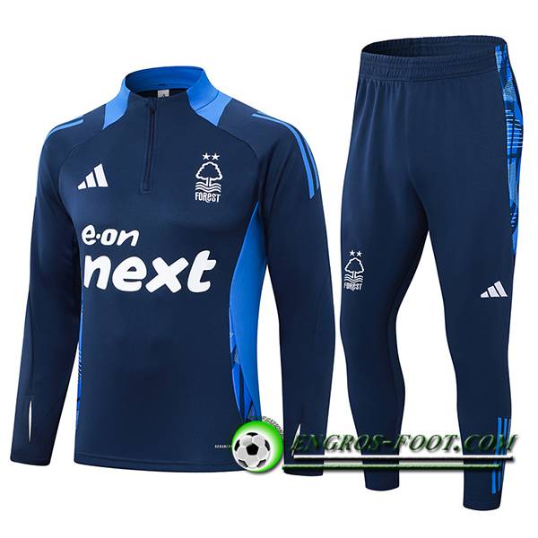 Ensemble Survetement de Foot Nottingham Forest Bleu Royal 2024/2025