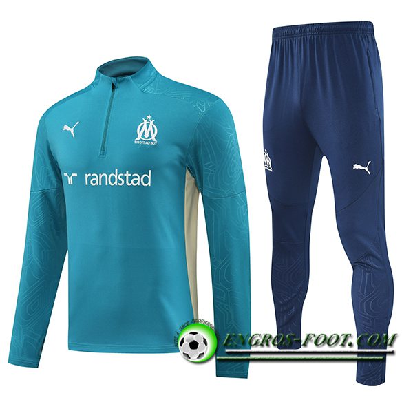 Ensemble Survetement de Foot Marseille Vert/Beige 2024/2025