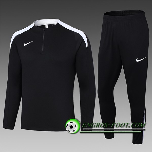 Ensemble Survetement de Foot Nike Enfant Noir/Blanc 2024/2025