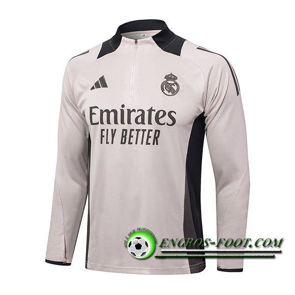 Sweatshirt Training Real Madrid Rose/Gris 2024/2025