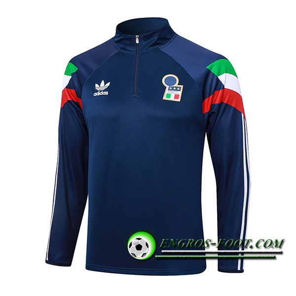 Sweatshirt Training Italie Bleu Foncé 2024/2025