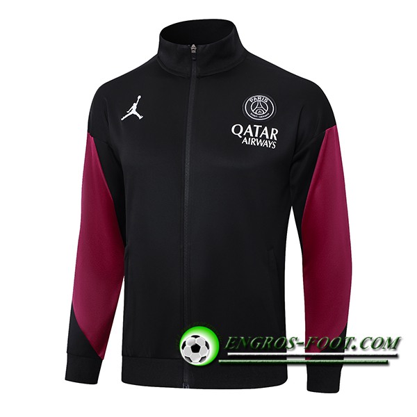 Veste Foot PSG Noir/Rouge 2024/2025 -02