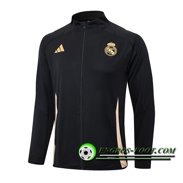 Veste Foot Real Madrid Noir/Jaune 2024/2025 -02