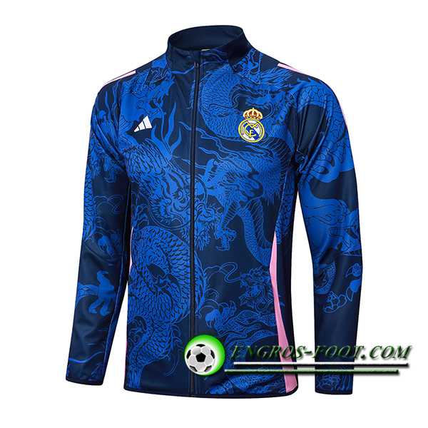 Veste Foot Real Madrid Bleu/Rose 2024/2025