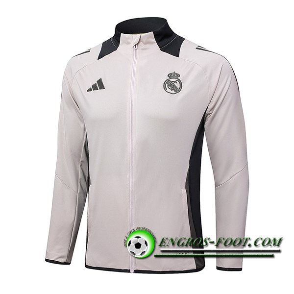 Veste Foot Real Madrid Rose/Gris 2024/2025